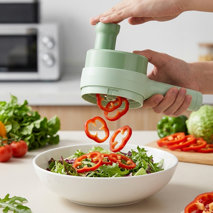 4 In 1 Handheld Electric Vegetable Cutter Set