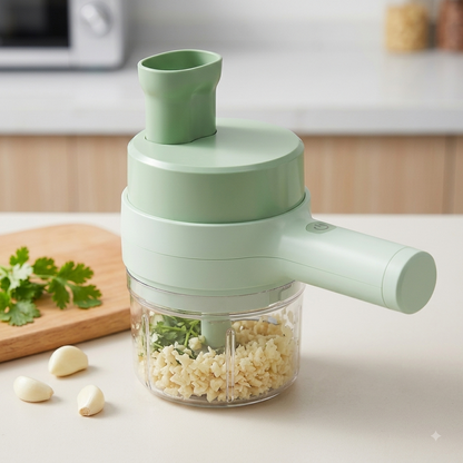 4 In 1 Handheld Electric Vegetable Cutter Set