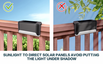 Waterproof Solar Step Lights - 16 Pack