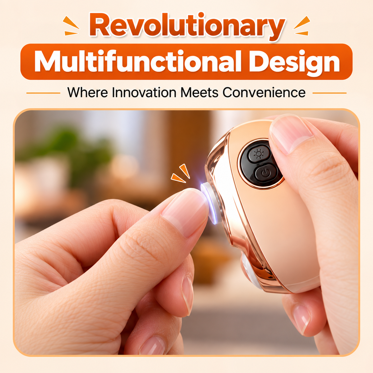 2 in 1 Electric Nail Clipper with Polisher