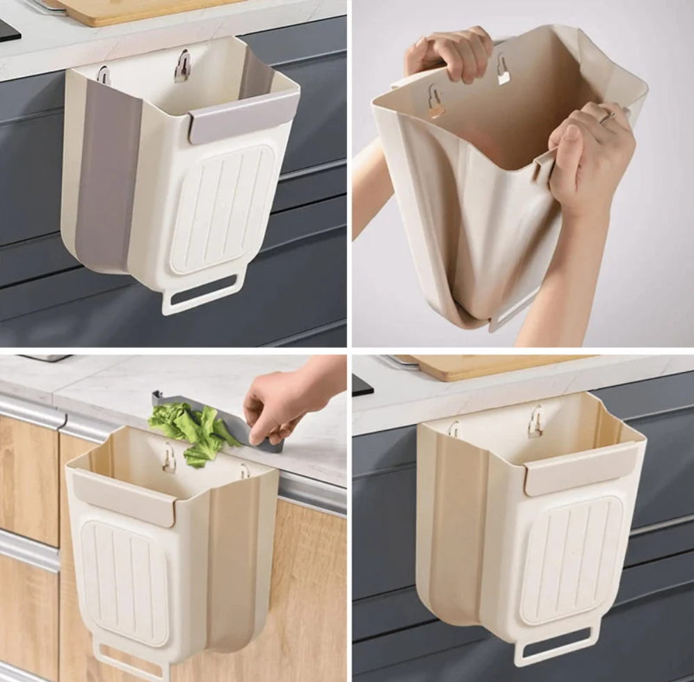 Kitchen Hanging Folding Trash Can