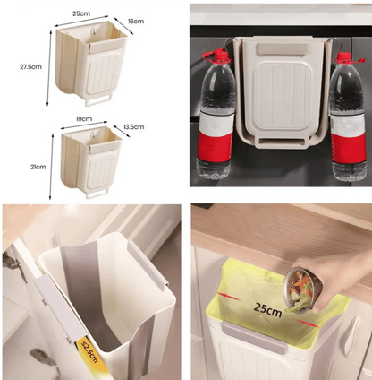 Kitchen Hanging Folding Trash Can