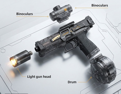 Electric Water Gun: Ice Mouse with Flashlight⚡
