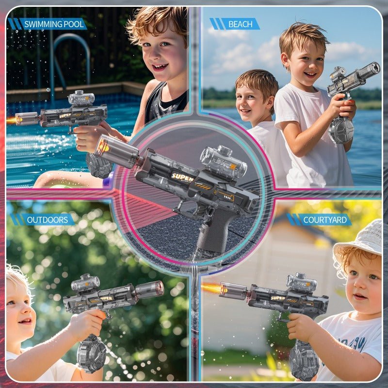 Electric Water Gun: Ice Mouse with Flashlight⚡