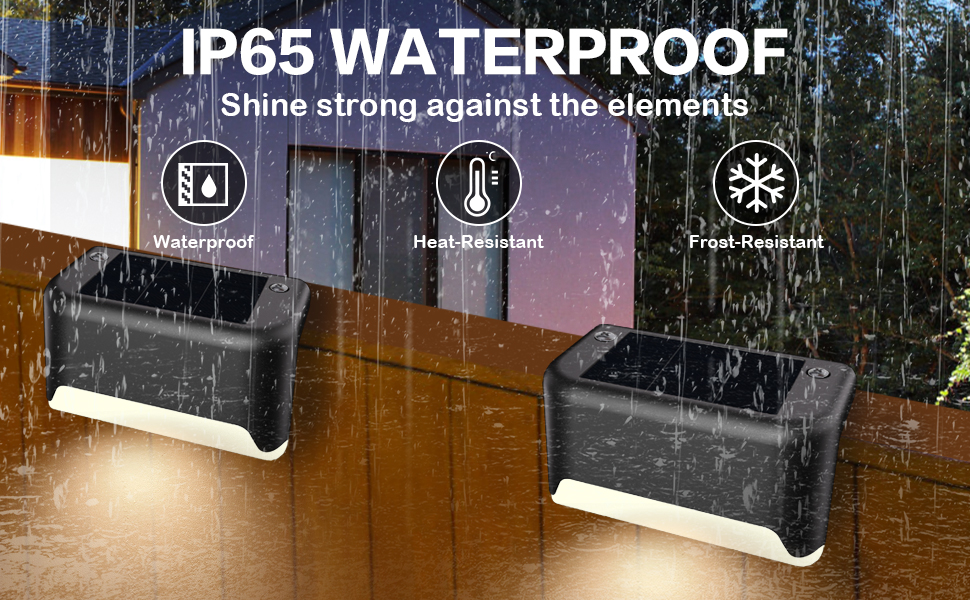Waterproof Solar Step Lights - 16 Pack