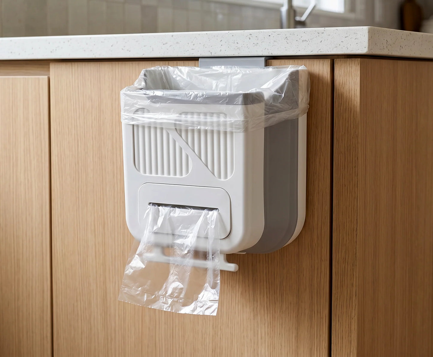 Kitchen Hanging Folding Trash Can