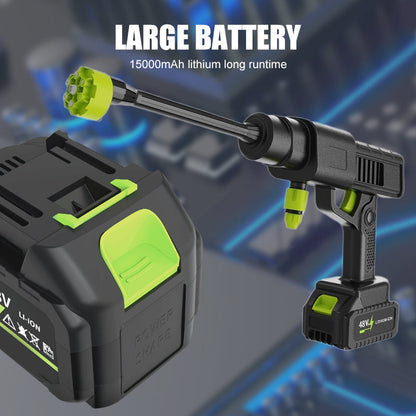 🚗💦Father’s Day Gift👨‍👧‍👦Cordless Pressure Washer and Single Port Charger Base, Bottle Portable Washer for Car,Home Cleaning & Garden Watering fathersdaygift