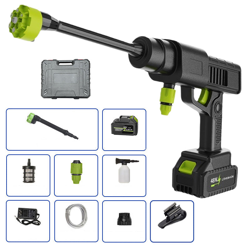 🚗💦Father’s Day Gift👨‍👧‍👦Cordless Pressure Washer and Single Port Charger Base, Bottle Portable Washer for Car,Home Cleaning & Garden Watering fathersdaygift