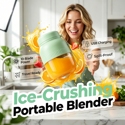 ✨2026 Hot Sale 50% OFF🔥Portable Blender with Dual Lids & Cups