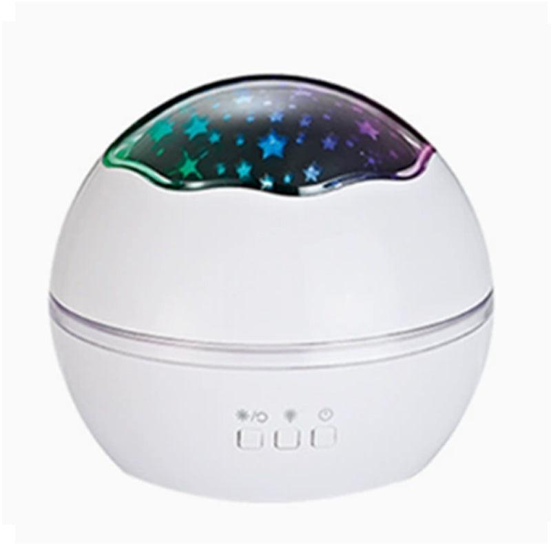 2-in-1 Rotating Star Projector Night Lights